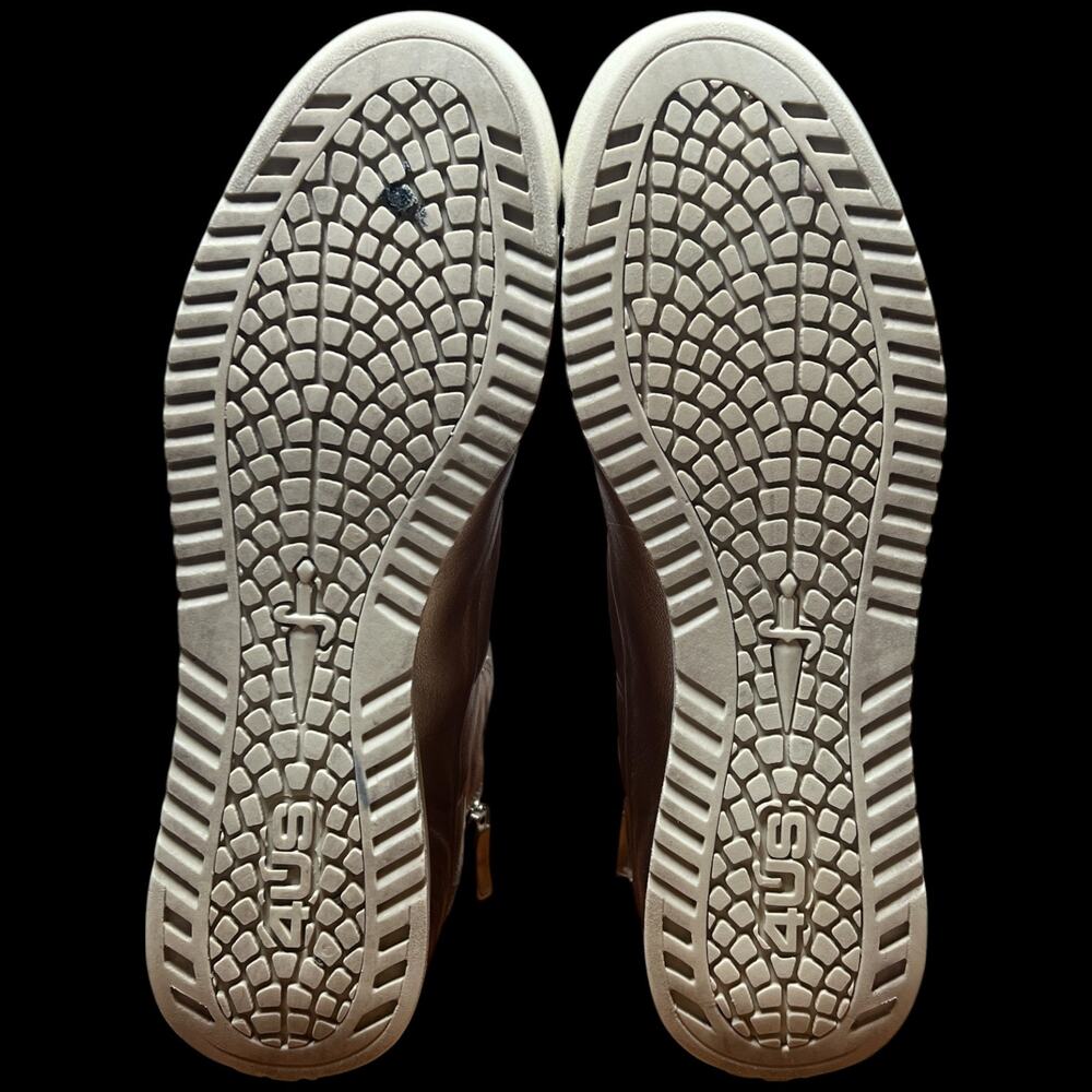 CESARE PACIOTTI Luxury 4US Women's 37/US 7 Gold High Top Sneakers Studs - Picture 11 of 16